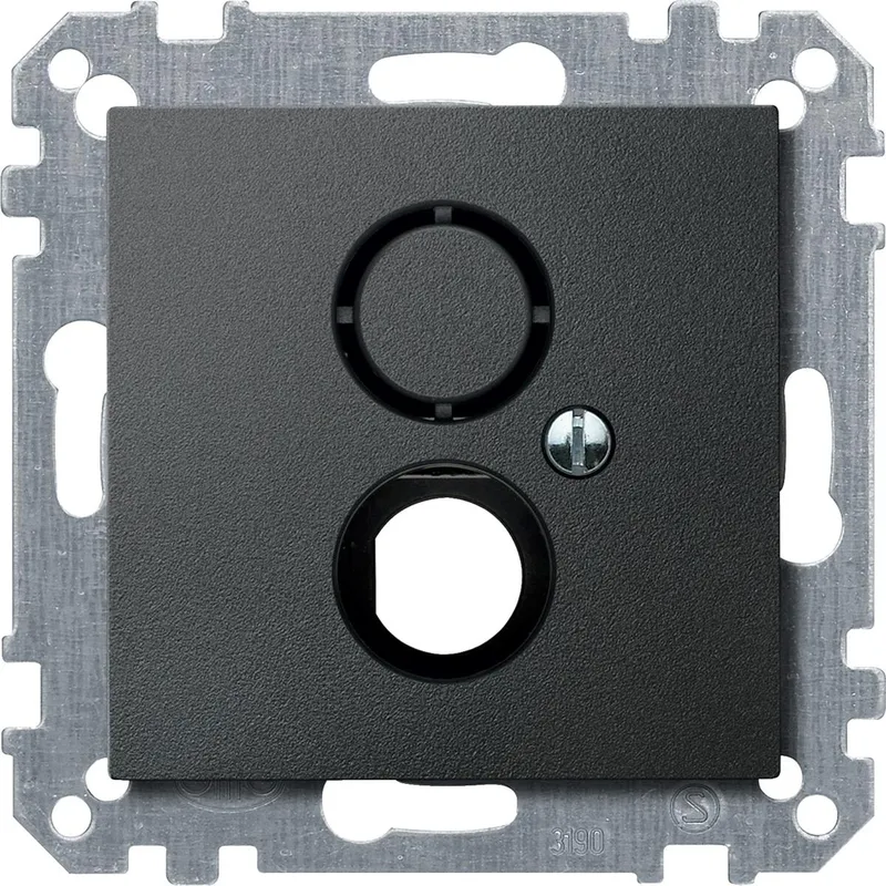 Merten Zentralplatte 468514 anthrazit System M