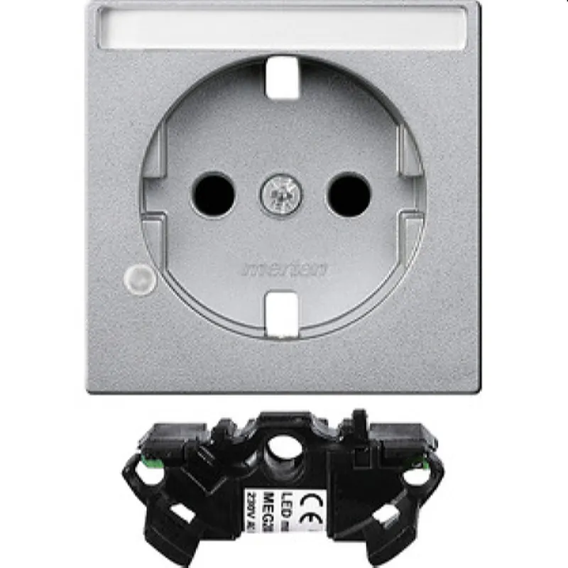 Merten Zentralplatte MEG2333-0460 aluminium System M