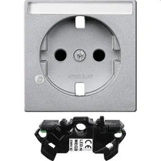 Merten Zentralplatte MEG2333-0460 aluminium System M