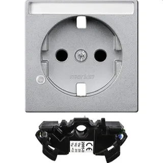 Merten Zentralplatte MEG2335-0460 aluminium System M