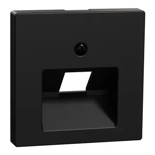 Merten Zentralplatte UAE-Einsatz 1fach schwarz matt System M