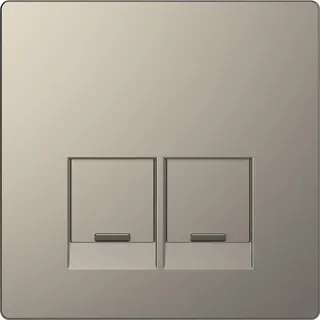 Merten Zentralplatte Nickelmetallic System Design