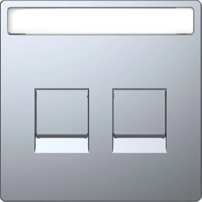 Merten Zentralplatte Edelstahl System Design