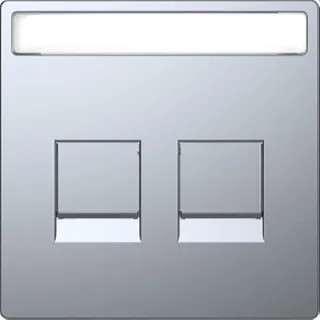 Merten Zentralplatte Edelstahl System Design