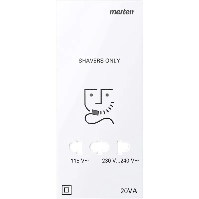 Merten Zentralplatte 213625 aktivweiss glänzend System M
