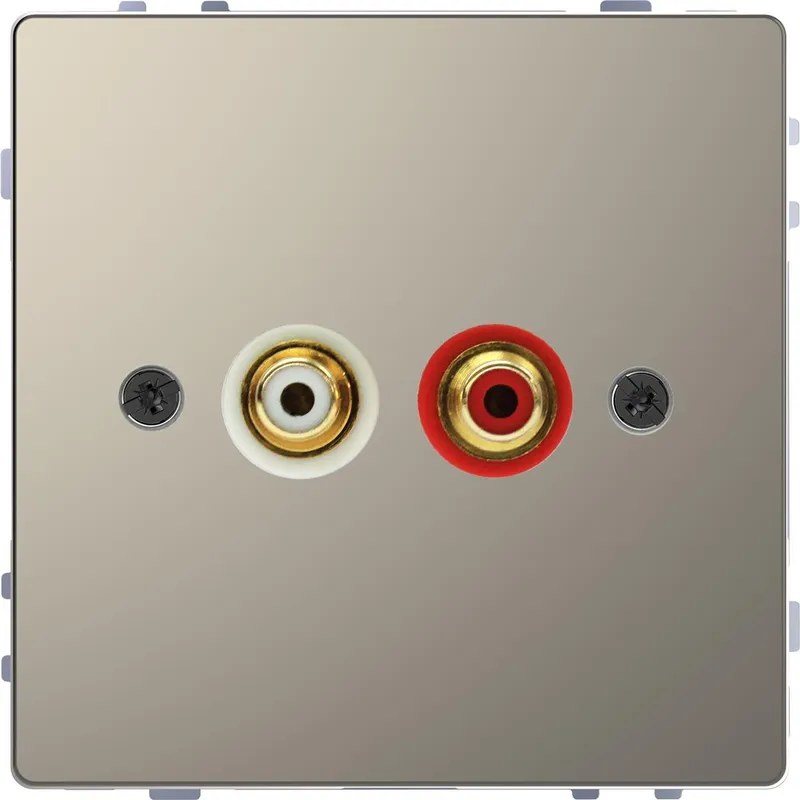 Merten Steckdose Nickelmetallic System Design