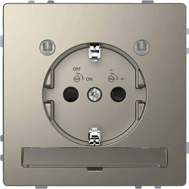 Merten Steckdose SCHUKO Nickelmetallic System Design