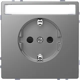 Merten Steckdose SCHUKO Edelstahl System Design
