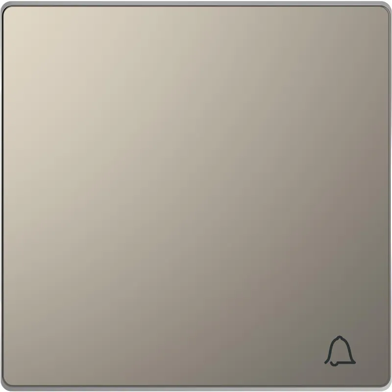 Merten Wippe mit Kennzeichnung Klingel nickelmetallic