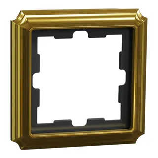Merten Rahmen D-Antik Metallrahmen 1-fach 24k gold