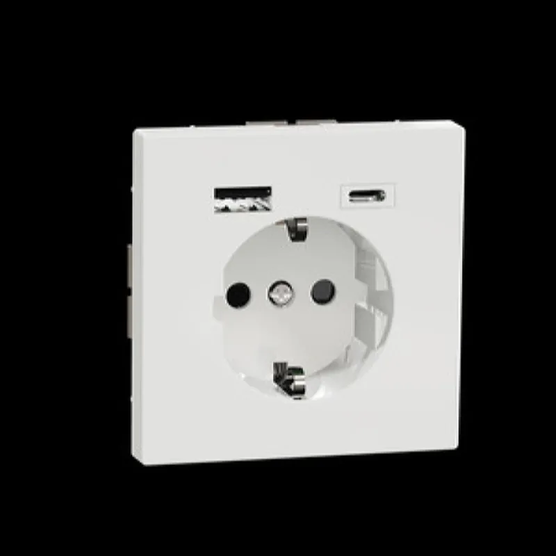 Merten Steckdose SCHUKO USB A+C 3A Lotusweiß System Design