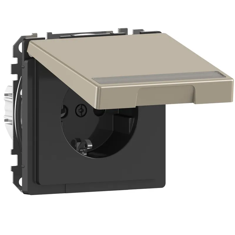 Merten Steckdose SCHUKO MEG2312-6050 System Design nickelmetalli