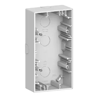 Merten Aufputzgehäuse System Design 2-fach lotosweiß