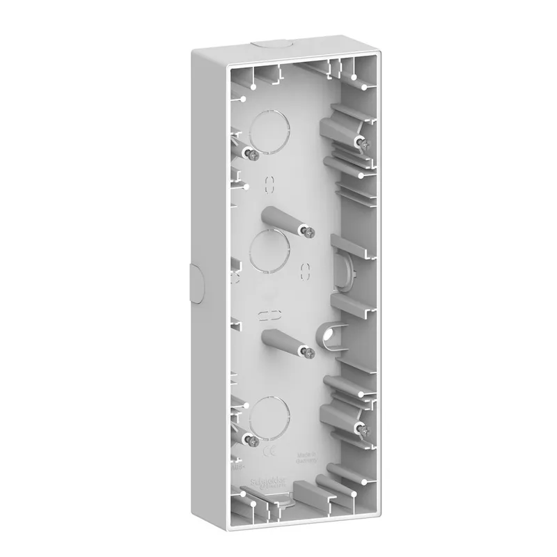 Merten Aufputzgehäuse System Design 3-fach lotosweiß