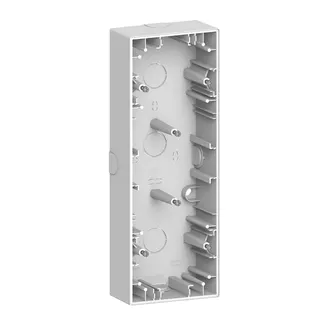 Merten Aufputzgehäuse System Design 3-fach lotosweiß