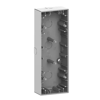 Merten Aufputzgehäuse System Design 3-fach edelstahl