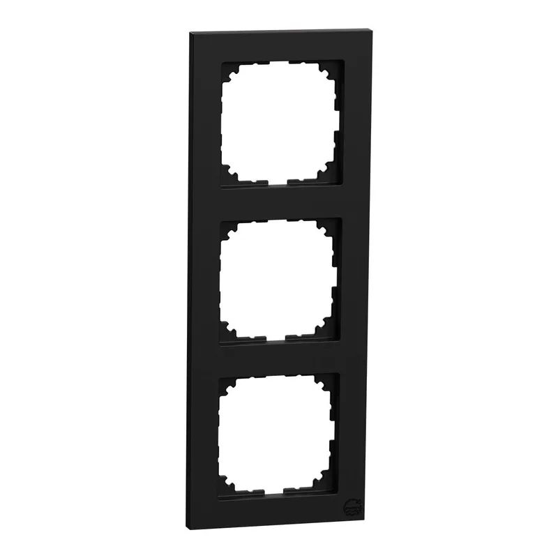 Merten M-Pure-Rahmen 3fach schwarz matt M-Pure