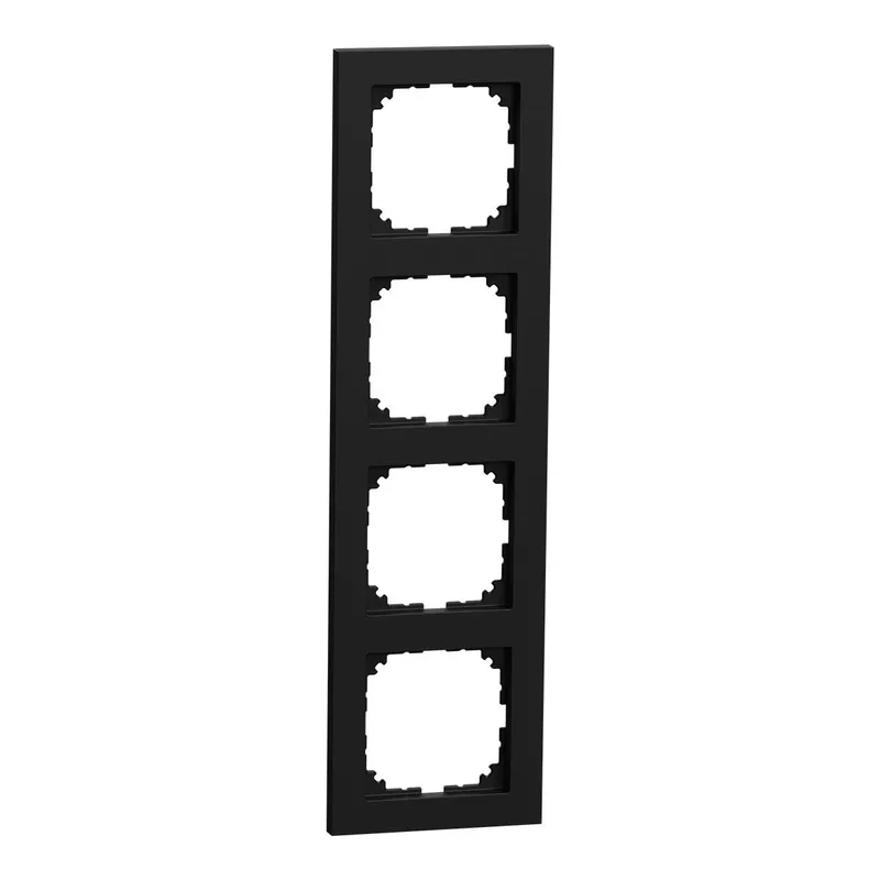 Merten M-Pure-Rahmen 4fach schwarz matt M-Pure