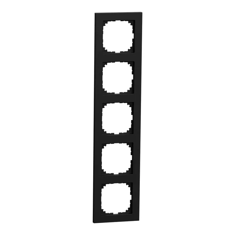 Merten M-Pure-Rahmen 5fach schwarz matt M-Pure