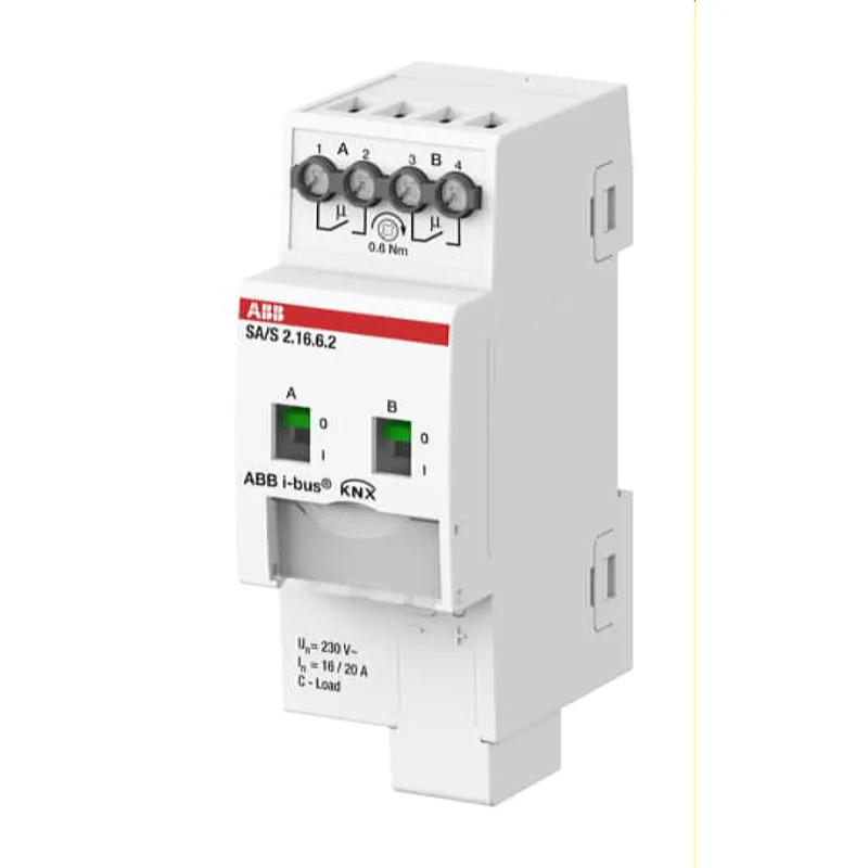 ABB Stotz-Kontakt Schaltaktor SA/S2.16.6.2 2fach C16A m.Energief. REG