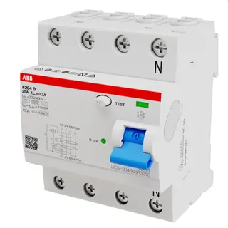 ABB Stotz-Kontakt FI-Schutzschalter F204B-25/0,3 4P B25A 300mA 3kA 4TE