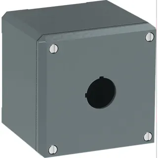ABB Stotz-Kontakt Metallgehäuse 080SP1 1 Befehlsstelle grau Alu IP66