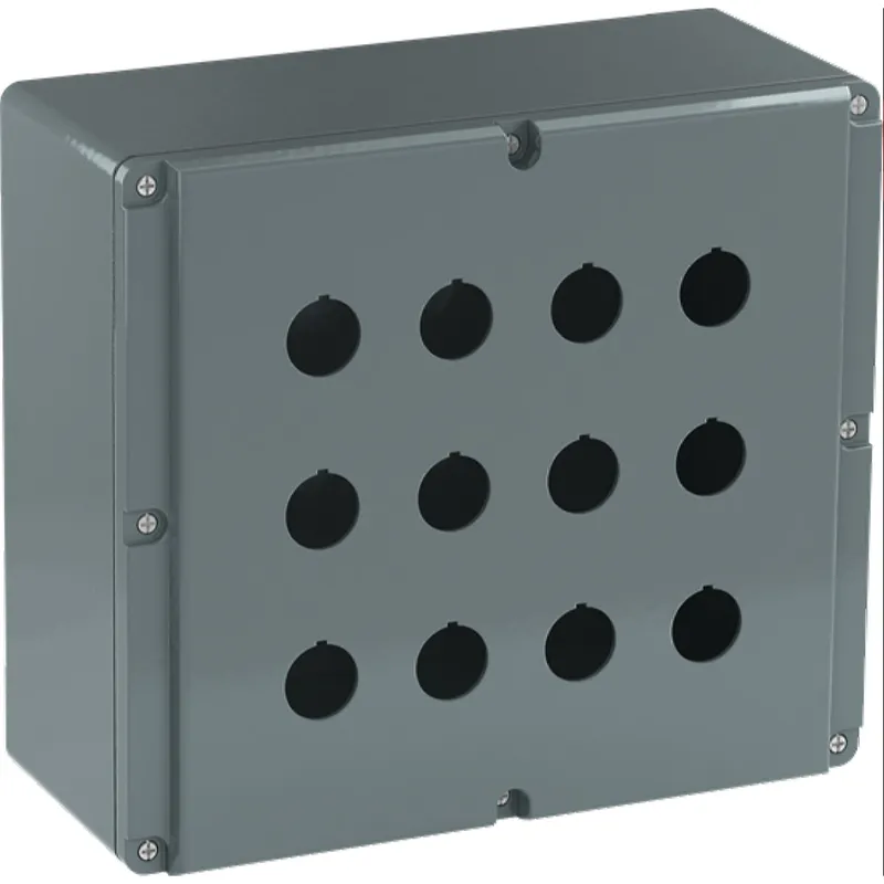 ABB Stotz-Kontakt Metallgehäuse 080SP12SFE 12 Befst. grau Alu IP66