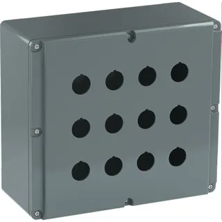 ABB Stotz-Kontakt Metallgehäuse 080SP12SFC 12 Befst. grau Alu IP66