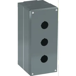 ABB Stotz-Kontakt Metallgehäuse 080SP3 3 Befehlsstellen grau Alu IP66
