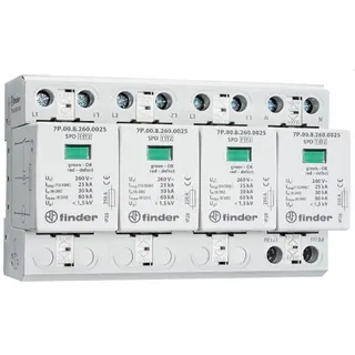 Finder SPD Überspannungsableiter 7P.05.8.260.1025 Typ 1+2 3phasig