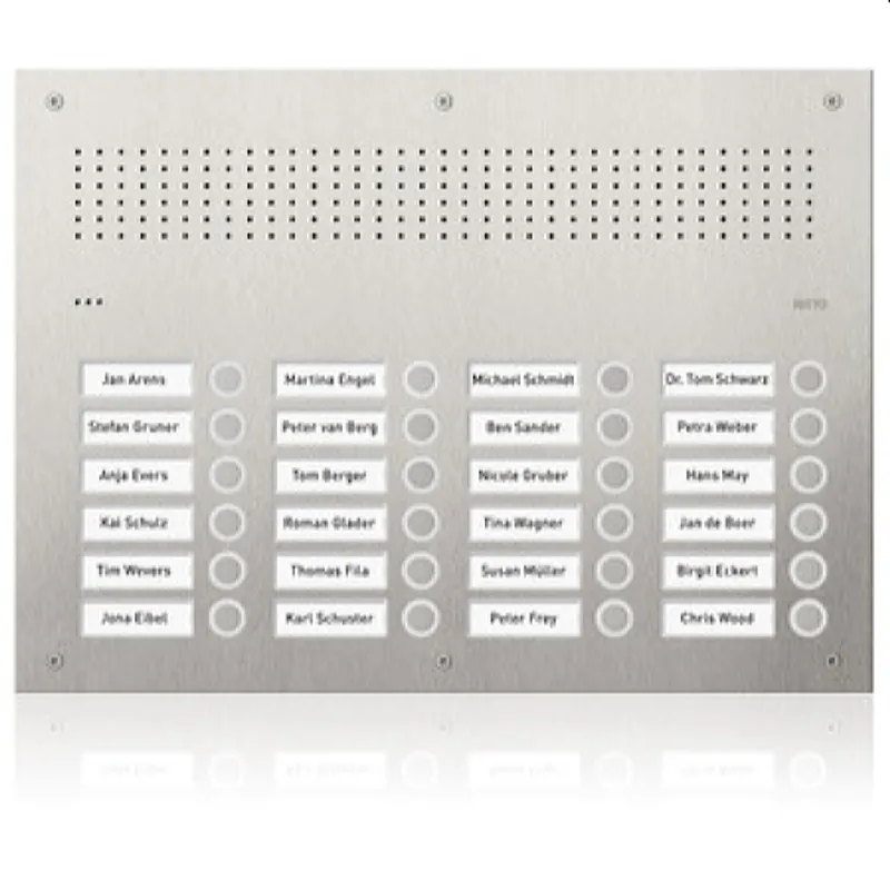 Ritto Audio-Türstation Acero Pur Edelstahl 24WE 3 Spalten
