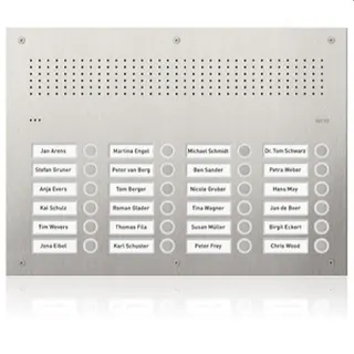 Ritto Audio-Türstation Acero Pur Edelstahl 24WE 3 Spalten