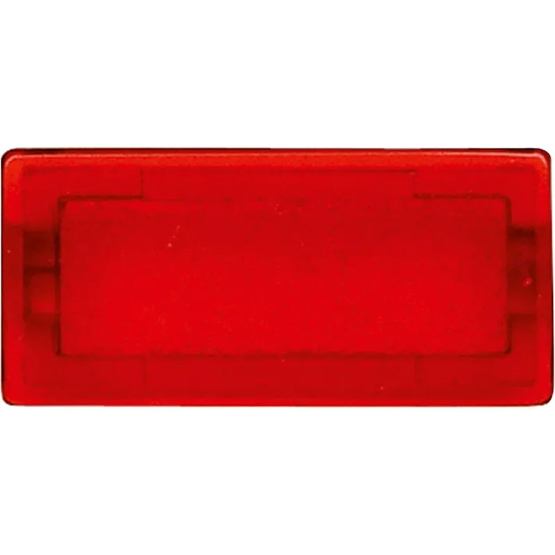 Merten Symbol 395900 rechteckig rot-transp./neutral