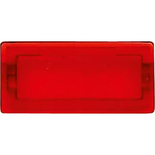 Merten Symbol 395900 rechteckig rot-transp./neutral