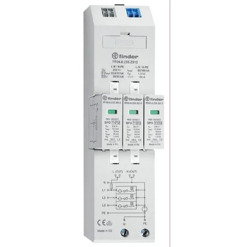 Finder Kombiableiter Typ 1+2 dreiphasige TN-S TT Netze Spann
