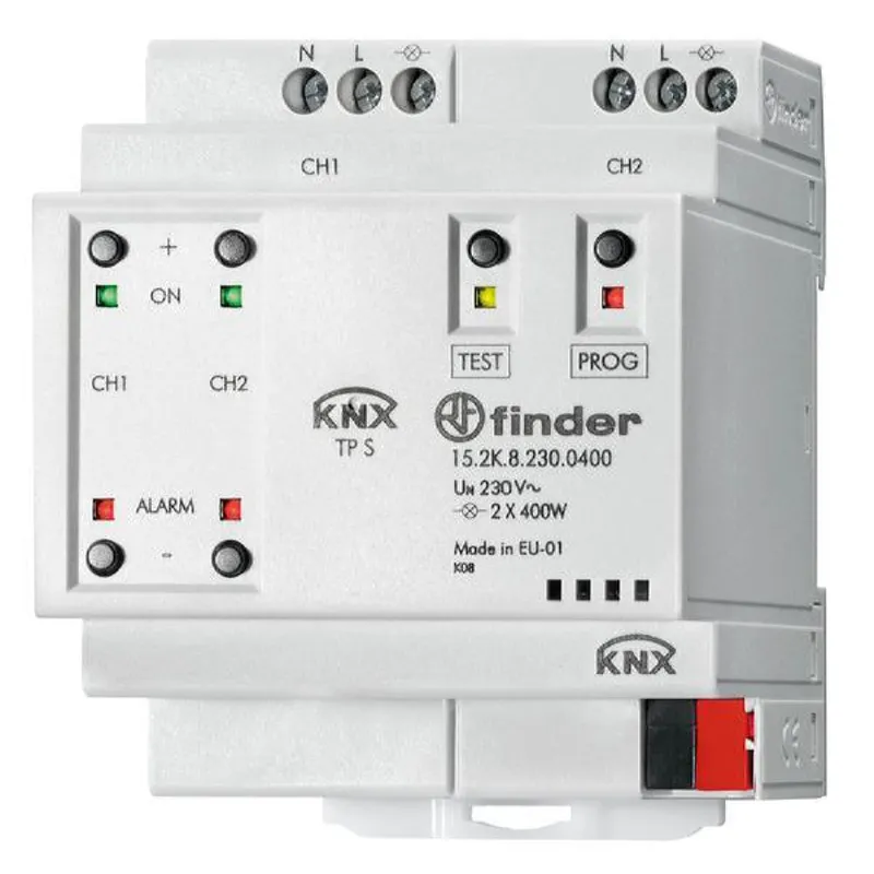 Finder Universal-Dimmer KNX Eingang 30VDC 2 Ausgänge 400W