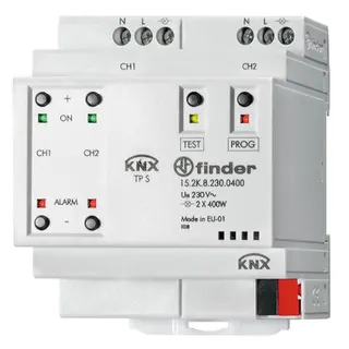Finder Universal-Dimmer KNX Eingang 30VDC 2 Ausgänge 400W