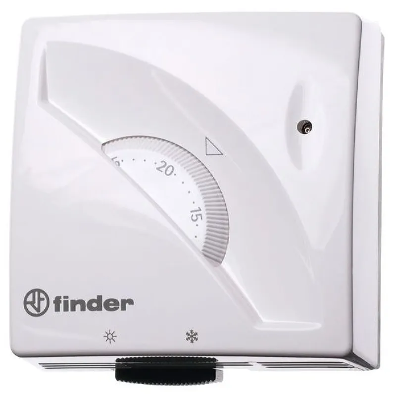 Finder Raumthermostat mechanisch weiß So/Wi Umschalter