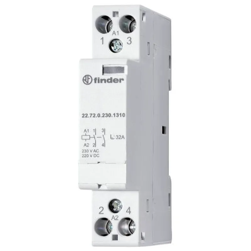 Finder Installationsschütz 2 Schließer 32A Spule 12V