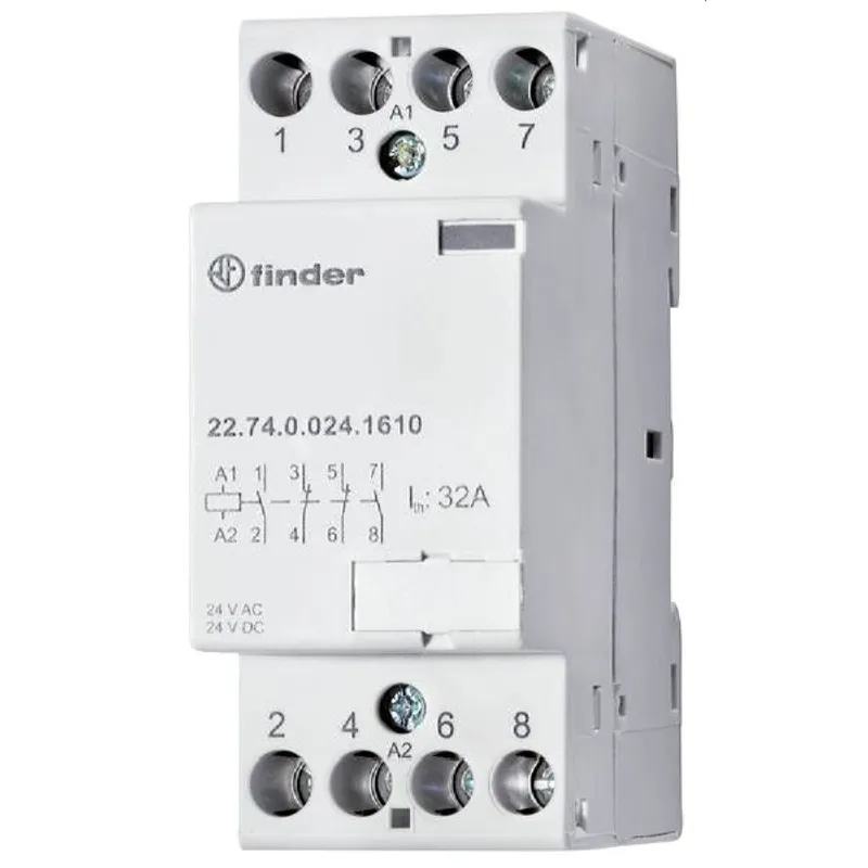 Finder Installationsschütz 3 Schließer 1 Öffner 32A Spule 24V
