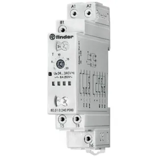 Finder Zeitrelais 6 Zeitfunktionen 1 Wechsler 8A 24-240V