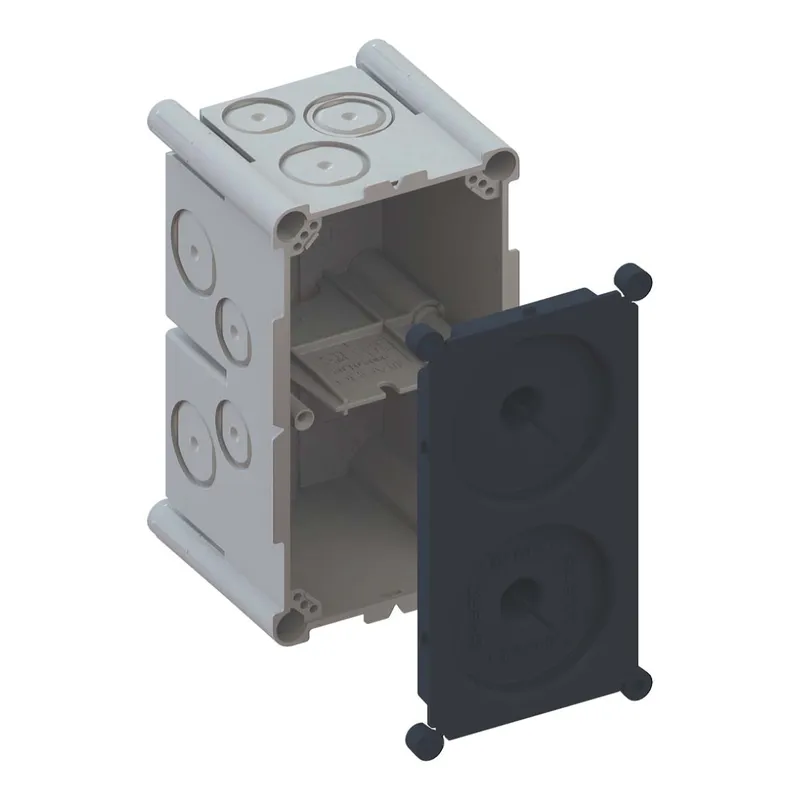 Kaiser Betonbau-Einlasskasten Varifix 2x1 mit Schutzdeckel