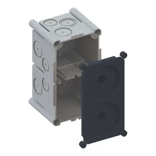 Kaiser Betonbau-Einlasskasten Varifix 2x1 mit Schutzdeckel