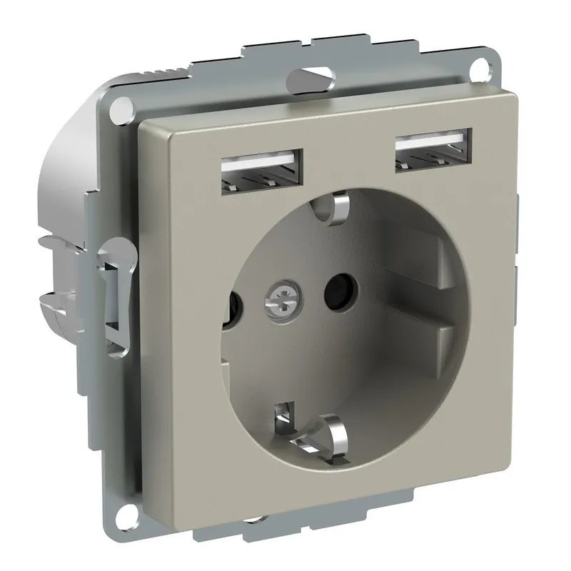 ELSO Steckdose USB BRS 16A/ DIN49440 EXXACT MET