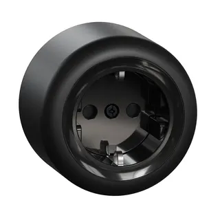 ELSO Steckdose RENOVA schwarz 16A