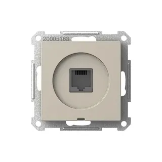 ELSO Telefonanschlussdose WDE004442 RJ45 1x8p. Exxact metalleffekt