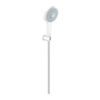 Grohe Power&Soul Cosmopolitan Handbrause 130 mit Wandhalterset 4+ Strahlarten moon white
