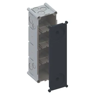 Kaiser Betonbau-Einlasskasten Varifix 4x1 mit Schutzdeckel