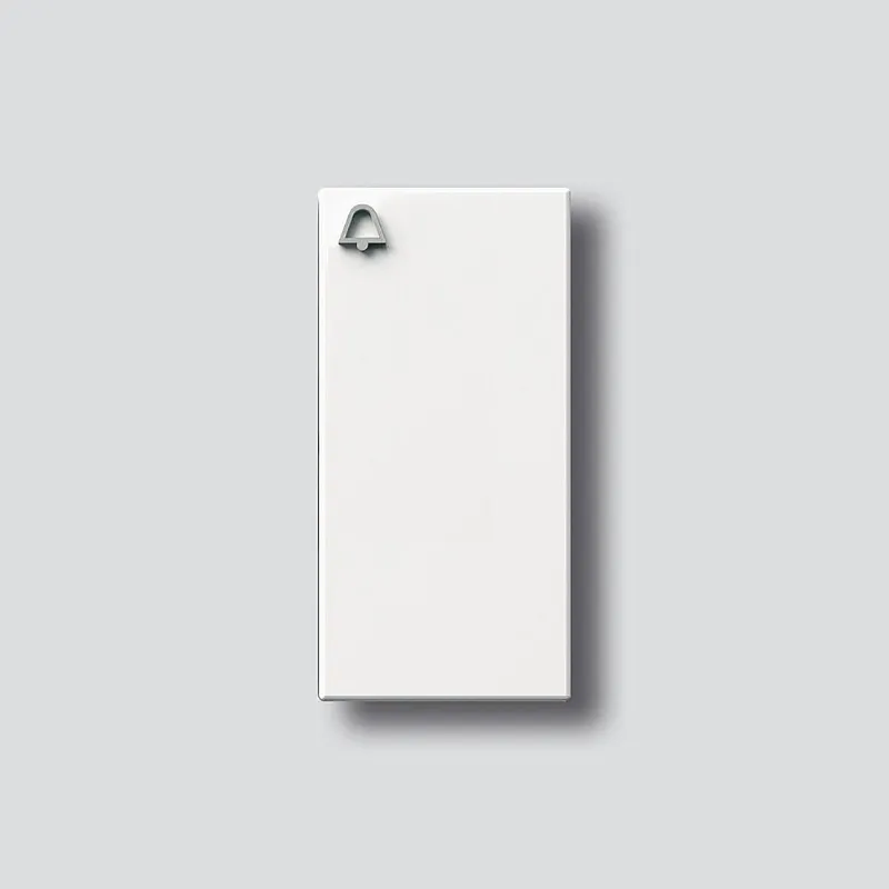 Siedle Klingeltaste mit Glockensymbol zu TM 612-1/-2 BTM 650-01/02 W weiss