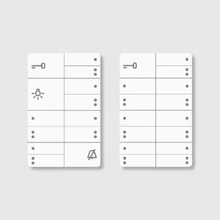Siedle Schrifteinlage für BFC 850-0 weiss